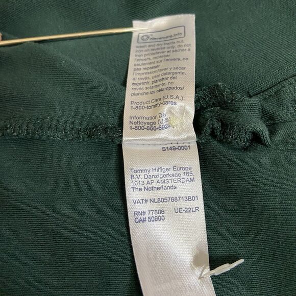 Tommy Hilfiger Men's Polo Shirt Cotton-Polyester Dark Green Size XXL - Picture 8 of 10